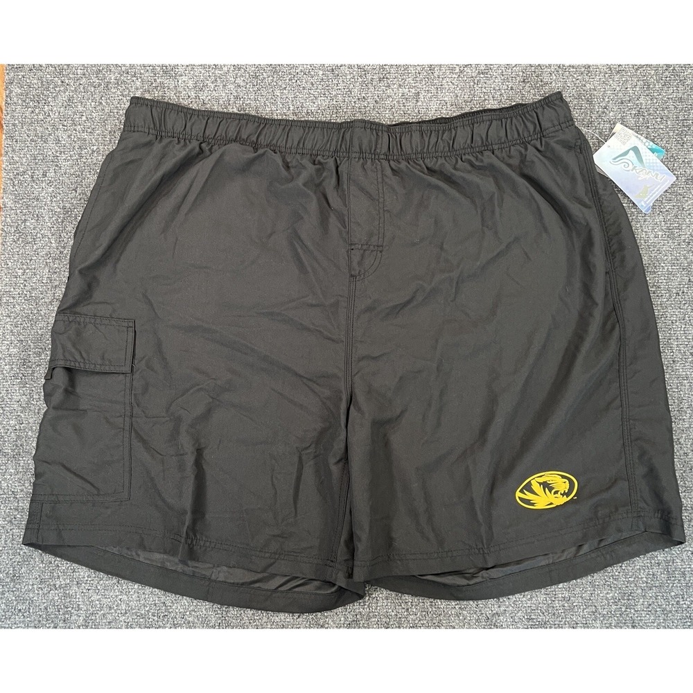 Missouri Tigers Mizzou Mens Swim Trunks 4XL Black New‎ NWT SEC Football